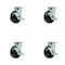 Service Caster 5 Inch Phenolic Swivel Caster Set with Ball Bearings and Brakes SCC-30CS520-PHB-TLB-4 - alternate 1